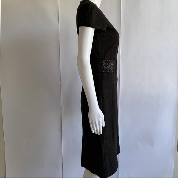 Etro Sheath Dress Lana Wool brocade trim waist - Picture 3 of 16